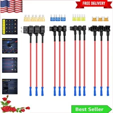 Premium 12 Pack Car Add-a-Circuit Fuse Tap Kit for Safe Vehicle Customization