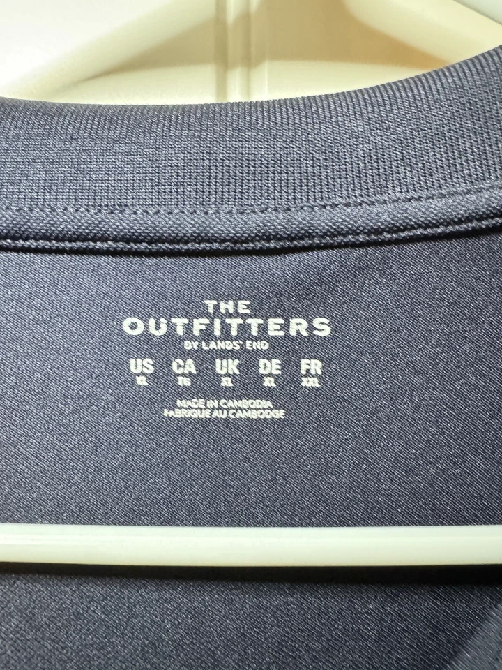 Camisa polo negra de uniforme de empleado de manga corta AT&T con logotipo blanco de AT&T talla XL Foto 2 de 4