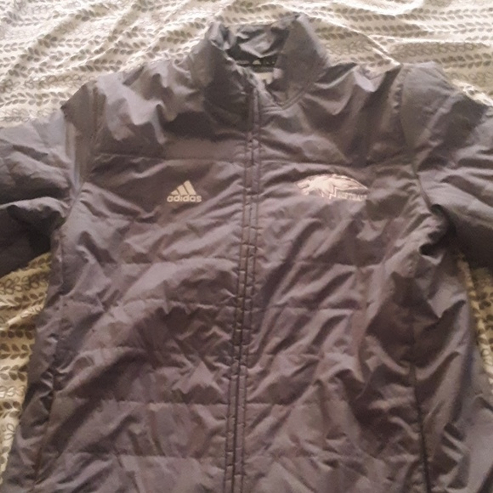 Grey Adidas softball softshell jacket - image 1
