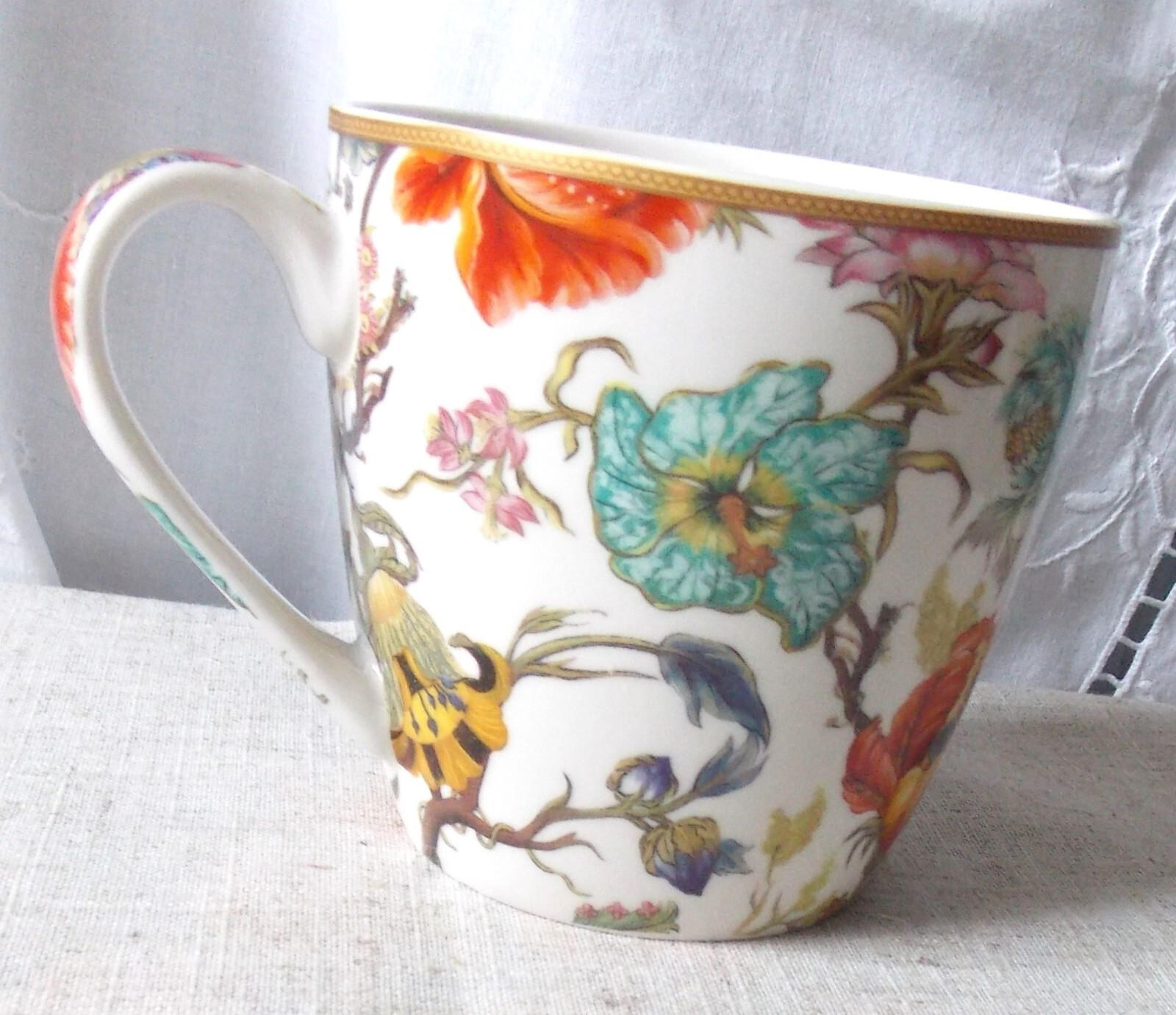 Tasse thé mug grande taille céramique décor Anthina Leonardo 450ml