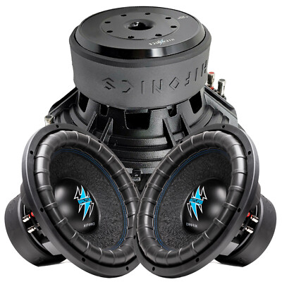 1x Hifonics BRW10D4 1600 Watts 10 Inch BRUTUS Car Audio Dual 4 Ohms Subwoofer