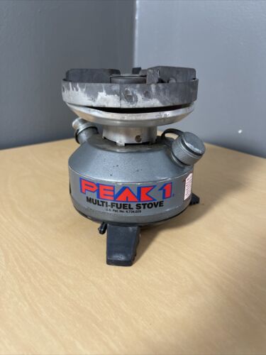 Coleman Peak 1 Model 550B Backpacking Multi Fuel Camp Stove 07/90 - Afbeelding 1 van 7