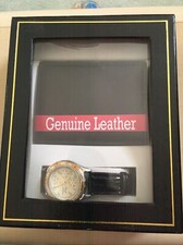 Men's Leather Wallet And Watch Gift Set