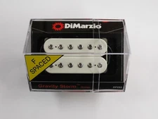 DiMarzio F-Spaced Gravity Storm Bridge Humbucker White W/Chrome Poles DP 253