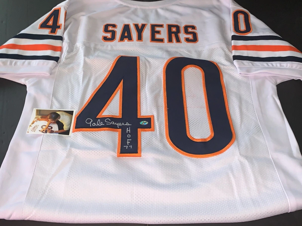Gale sayers white jersey sales