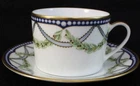 Tiffany & Company FEDERAL Flat Cup & Saucer Gorgeous Design GREAT CONDITION