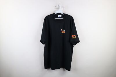 Vintage 90s Mens XL Spell Out Kahlua Rum Cola Short Sleeve T-Shirt Black USA