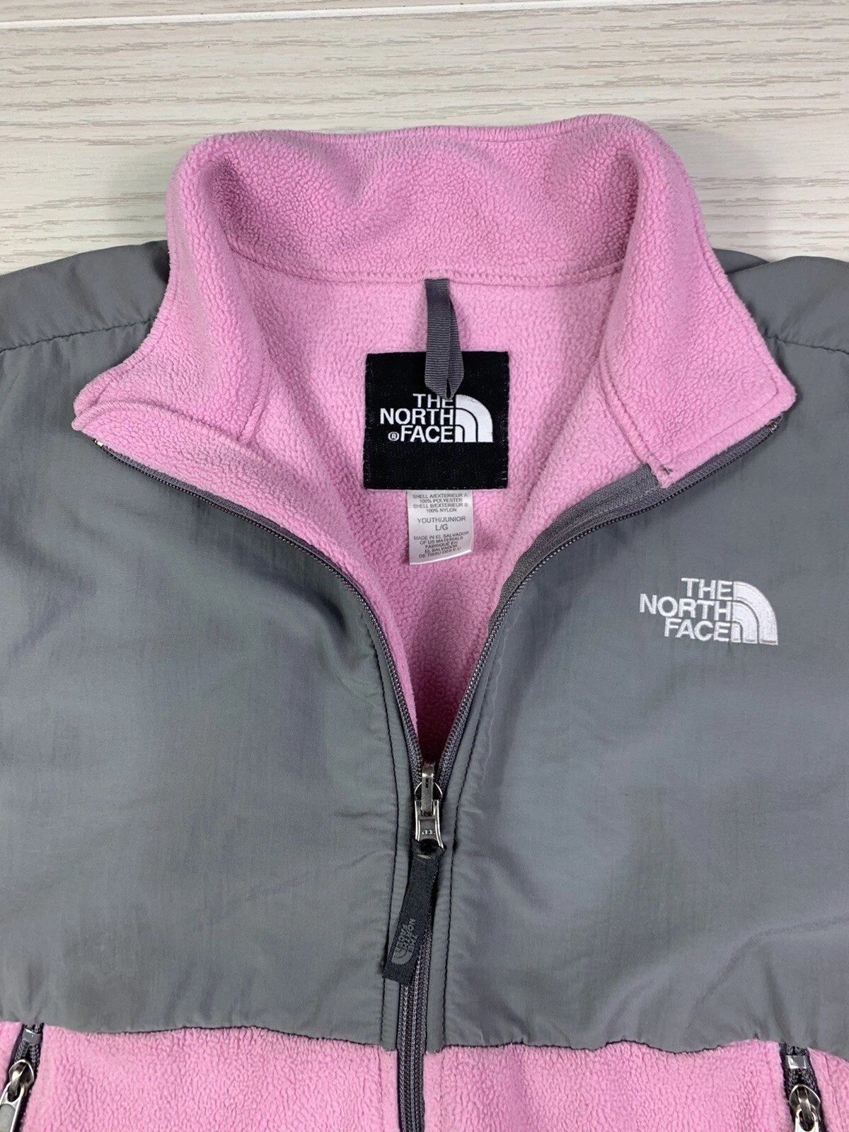 north-face denali full zip up fleece jacket