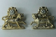 York & Lancaster Regiment  Anodised Collar badge Pair 1950-68