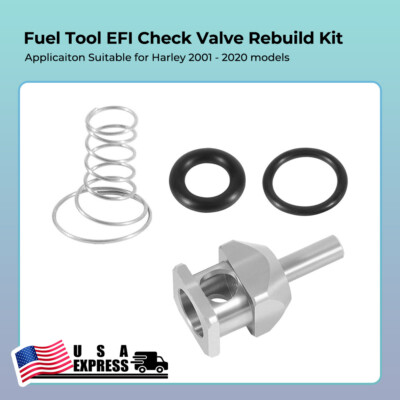 For 2001-2022 Harley Davidson Fuel Tool EFI Check Valve Rebuild Kit MC-300