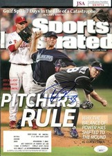 JSA Ubaldo Jimenez Autographed Signed 7/5/10 Sports Illustrated Magazine TRB 815