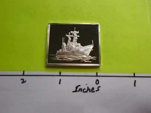 USS SPRUANCE DESTROYER NAVY BURKE-CLASS VERY RARE SILVER BAR NICE C-30