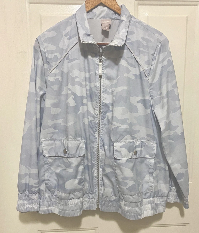 Zenergy Chico's Rain 轻便夹克女式 3P 16/18P,浅色迷彩,秋季 — 第 3/4 张图片