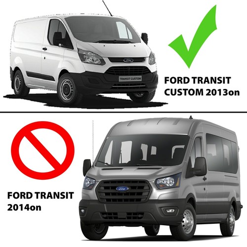 FULLY TAILORED LEATHER QUILTED SEAT COVERS for FORD TRANSIT CUSTOM 2013 on - Picture 12 of 12