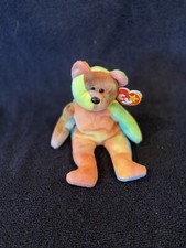 New Old Stock Ty Retired Beanie Babies Garcia the Bear Style 4051 No Red Star