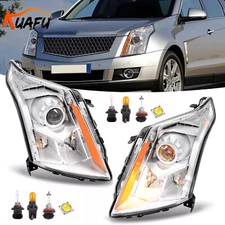 For Cadillac SRX Luxury / Premium 2010-2016 Projector Headlights w/ Bulbs LH+RH