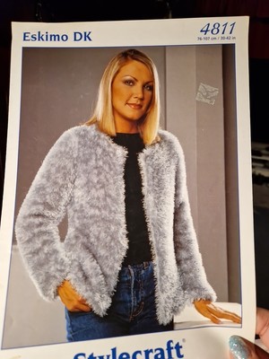 Stylecraft Eskimo DK 4811 Strickmuster Cardigan Jacke 30-42''