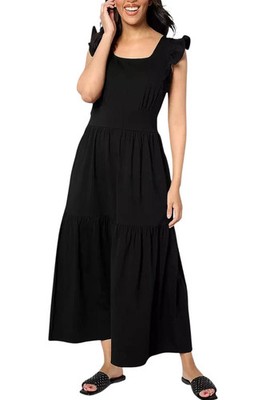 AnyBody Women's Knit Jersey Square Neck Maxi Dress Black | eBay AnyBody Women's Knit Jersey Square Neck Maxi Dress Black | eBay