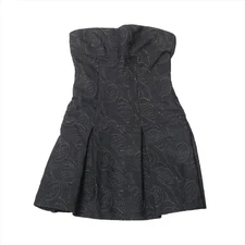 Chanel Sports Coco Mark 09P Silk x nylon Dress 38 Ladies' Black  P35263V23151 ba