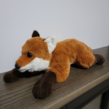 FAO Schwarz 17" Laying Down Red Fox Adopt a Pet Realistic Stuffed Animal Plush