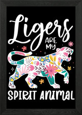 Liger Funny Gift Framed Wall Art Poster Canvas Print Picture