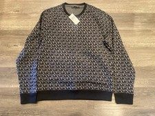 Michael Kors Men  s MK Signature Logo Hoodie Large New With Tags - SHIPS FAST 