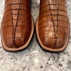 LUCCHESE Caiman Boots 8.5 D Men's Cowboy Western Hornback Gator Ranch Square Toe — photo 7