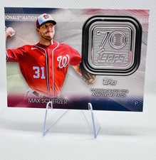 Topps 2021 Update Max Scherzer 70th Anniversary Washington Nationals #T70P-MS
