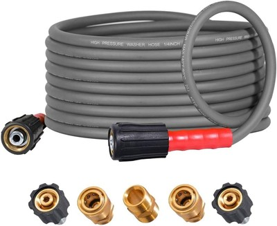 #ad YAMATIC Super Flexible Pressure Washer Hose 25FT for Power Gray $47.23