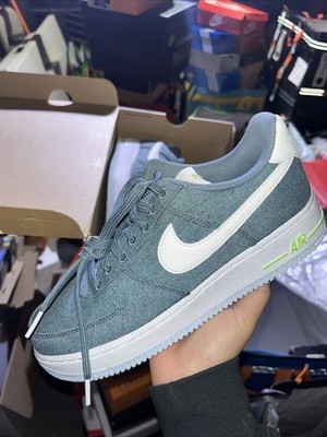 Size 7.5 - Nike Air Force 1 '07 Low Recycled Canvas Pack - Ozone Blue