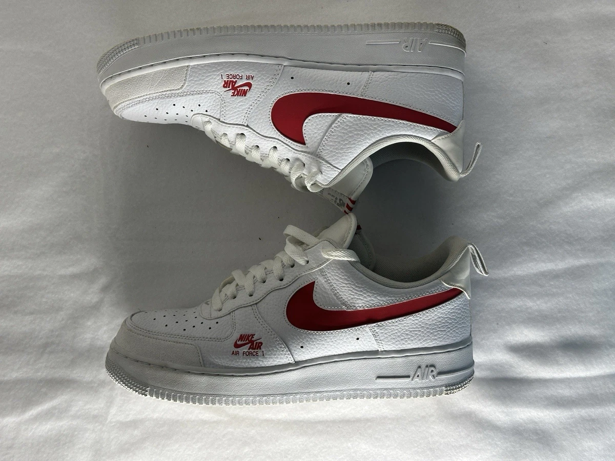 Nike Air Force 1 Utility Low White Red for Sale | Authenticity