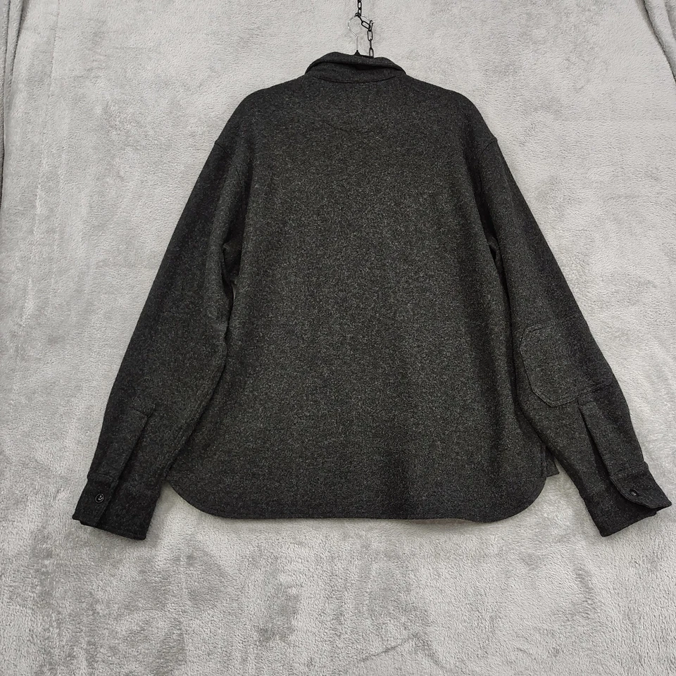 De Colección Ralph Lauren Cazadora L Exterior RLX Lana Medio Botón Gorpcore Difusa Acogedora Foto 2 de 4