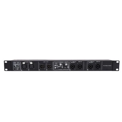 FAME Audio PA Patch Panel, 2-Kanal Endstufe, 1HE Rackblende, XLR, Speaker Twist, 50cm