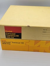 Kodak Slide Carousel Transvue 140 Slide Tray Lot Of 2
