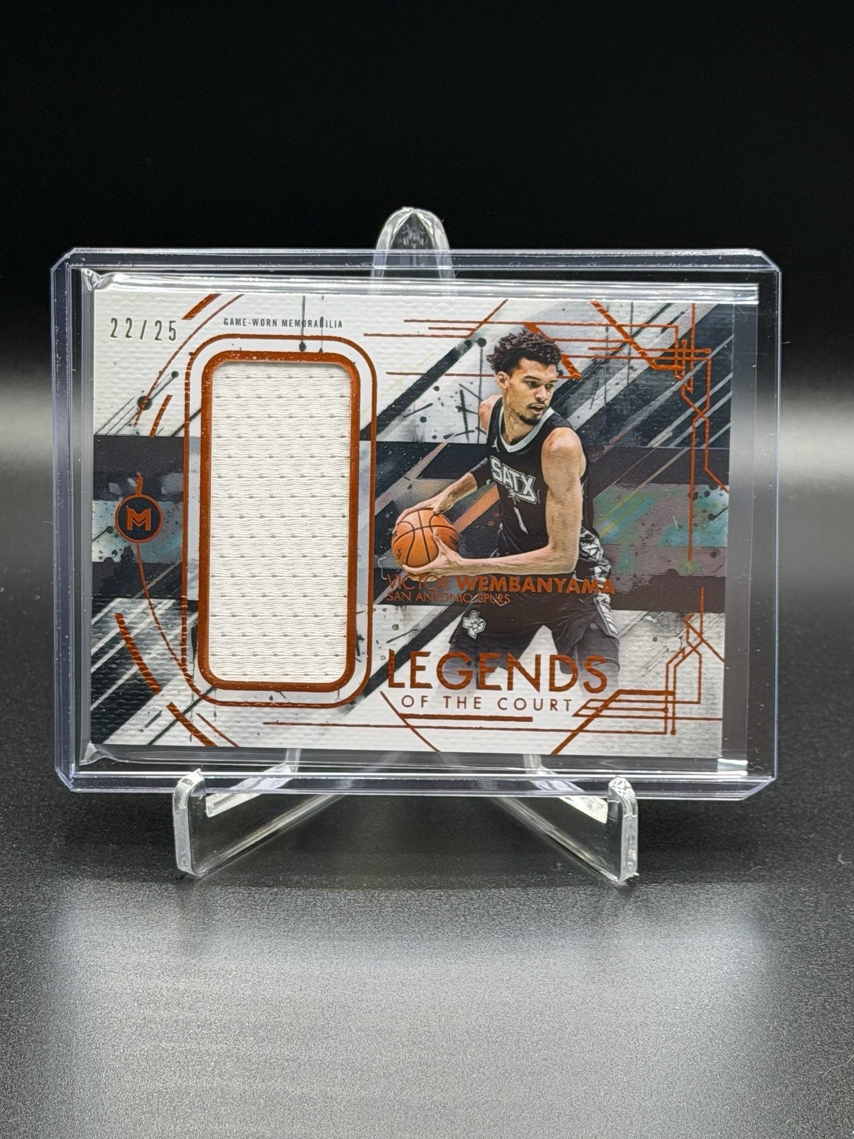 Victor Wembanyama 22/25 Jersey # Game Used Patch 2026 Topps Motif Basketball