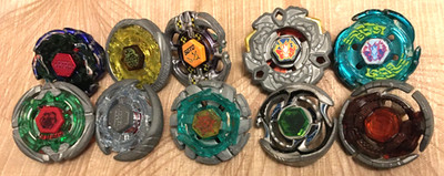 10 BEYBLADE METAL FIGHT TAKARA TOMY KONVOLUT 10 BEYS NICHT LAGER COMBOS LOT #3
