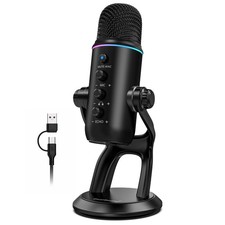 Zealsound Usb Microphone Condenser Microphone With Noise Reduction, With Pc, Ma