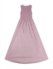 Boohoo Shirred Dress US 12 Pink Sleeveless Bodice Fit and Flare New with Tags