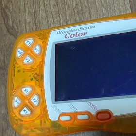 Rare Wonder Swan Color Crystal Orange Bandai Console Japan with mahjong game