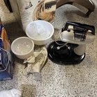 VTG  1950's  DORMEYER MIXWELL  Stand Mixer w/2 milk glass Orig. Bowls- WORKING