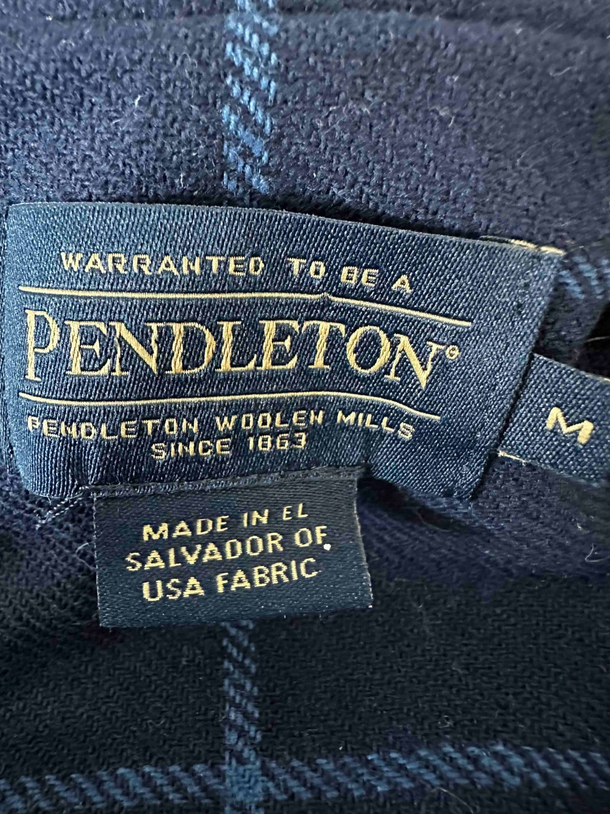 Pendleton 100% Virgin Wool Bomber Jacket Medium - image 8