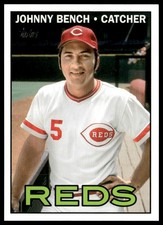 2021 Topps Update #CNW-7 Johnny Bench Topps Cards That Never Were
