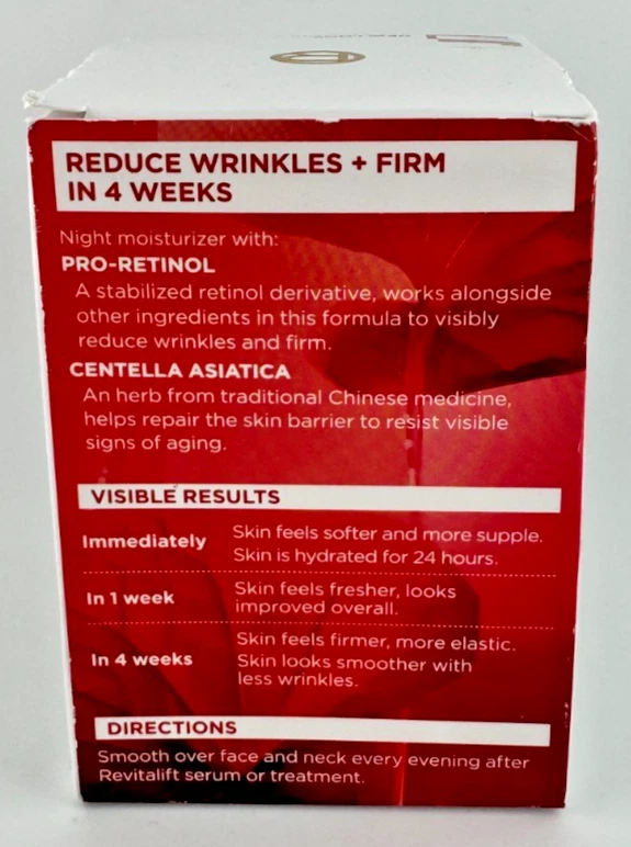 2-Pack L’Oreal Revitalift Night Moisturizer Anti-Wrinkle + Firming 1.7oz  NEW - Image 4 of 4