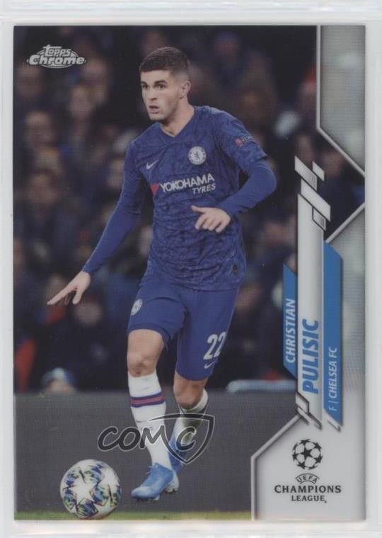 2019-20 Topps Chrome UCL Refractor Image Variation Christian Pulisic #47 pe8