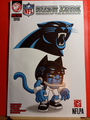 2013 Action Lab Comics NFL Rush Zone Issue 1 Carolina Panthers Cover Variant