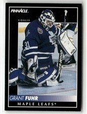 1992-93 PINNACLE #301 GRANT FUHR TORONTO MAPLE LEAFS