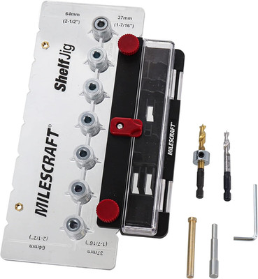 1343 Shelf Jig   Create ¼ In. and 5Mm Shelf Pin Holes for Cabinets. Standard 32M