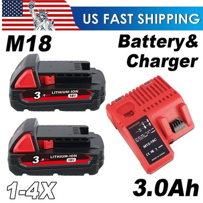 1-4X for Aeboren M18 HIGH OUTPUT 3.0Ah Battery 48-11-1835 48-11-1828 Battery