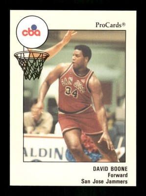 1989-90 Procards CBA San Jose Jammers 201 David Boone BXCP53