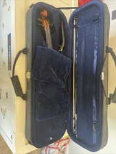 Used Violin Case 4/4 Hard Shell with Velvet and Soft Blue Interior